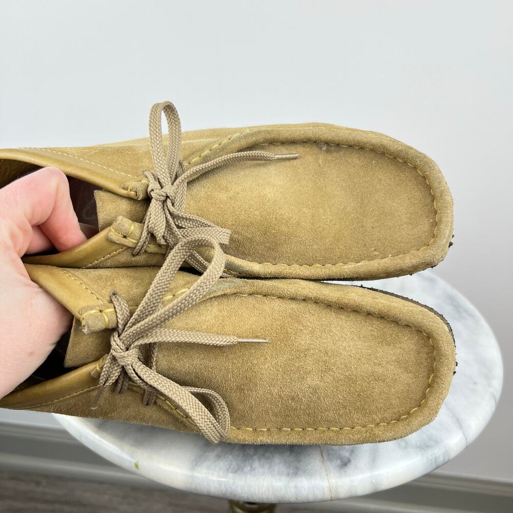 Women's Clarks Originals Wallabies Tan Suede Leather Suede Chukka Boots (8.5) - Picture 10 of 11